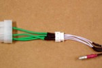 Step Four :: The separate single wire with the bullet connector is the on/off input.