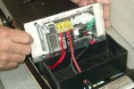 Step Two :: Remove the motor wires from the controller, that is the two wires which plug into the pc board port 1 and 2.